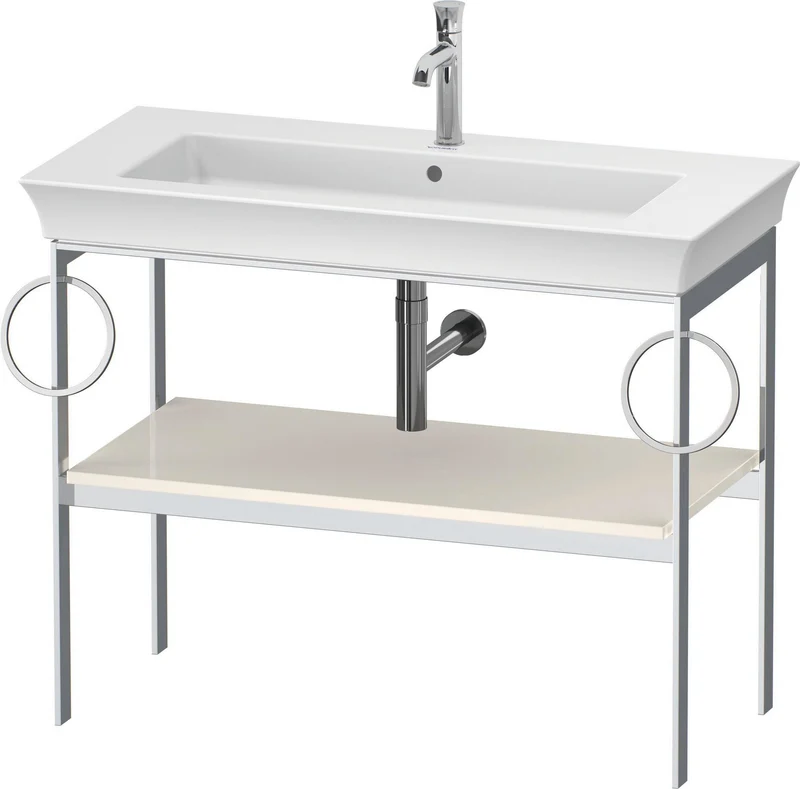 DURAVIT Metallkonsole bodenst. White Tulip 760x984x450,2 Hochglanz
