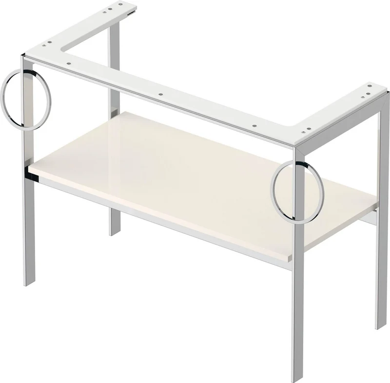 DURAVIT Metallkonsole bodenst. White Tulip 760x984x450,2 Hochglanz