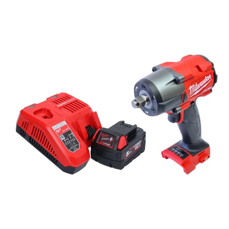 Milwaukee M18 FMTIW2F12-501 Akku Schlagschrauber 18 V 745 Nm 1/2" Brushless + 1x Akku 5,0 Ah + Ladegerät