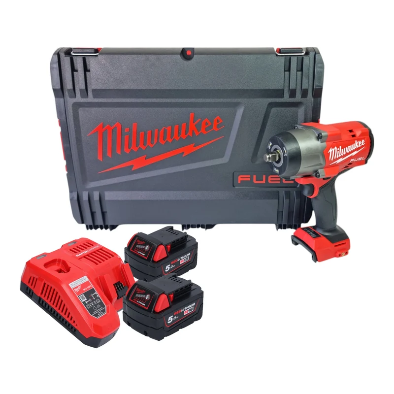 Milwaukee M18 FHIW2F12-502X Akku Schlagschrauber 18 V 1491 Nm 1/2" ( 4933492783 ) Brushless + 2x Akku 5,0 Ah + Ladegerät + HD Box