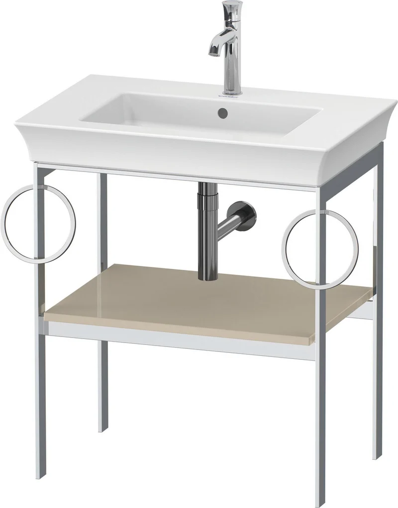 DURAVIT Metallkonsole bodenst. White Tulip 760x684x450,2 Hochglanz