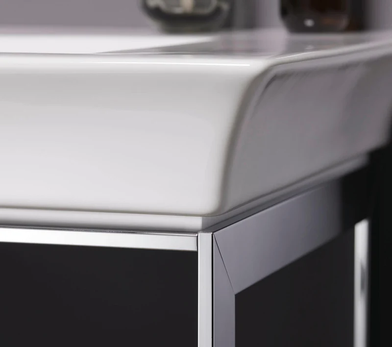 DURAVIT Metallkonsole bodenst. White Tulip 760x684x450,2 Hochglanz