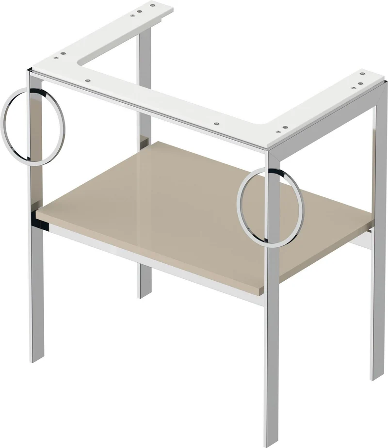 DURAVIT Metallkonsole bodenst. White Tulip 760x684x450,2 Hochglanz
