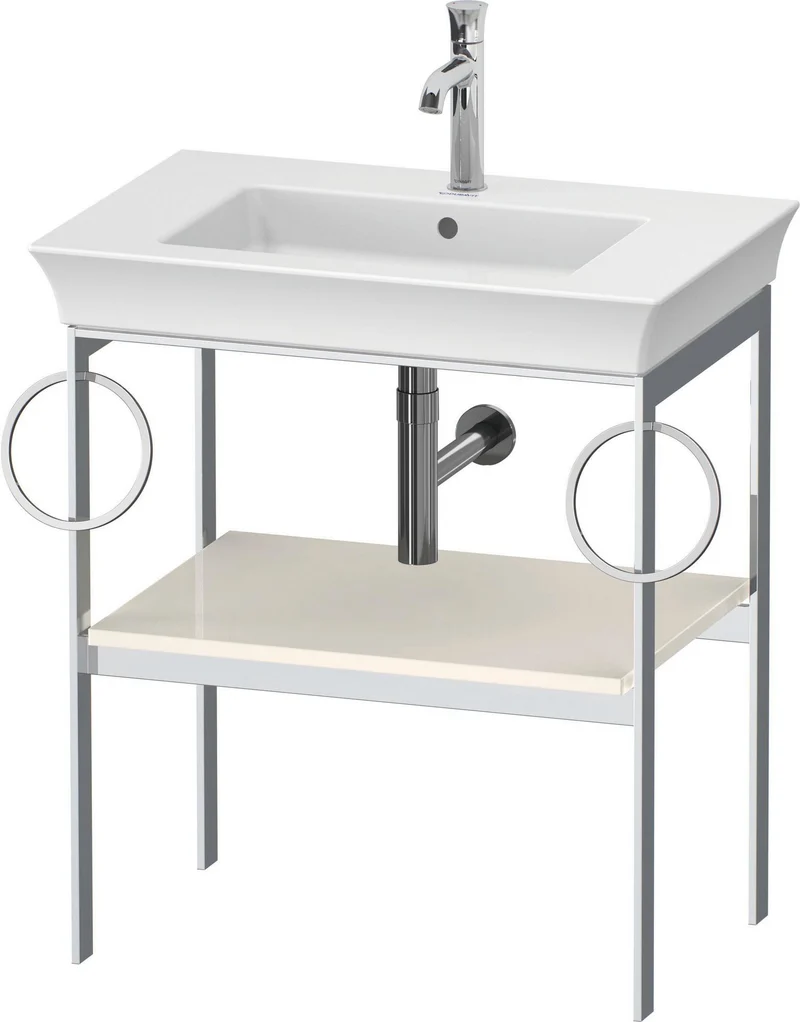 DURAVIT Metallkonsole bodenst. White Tulip 760x684x450,2 Hochglanz