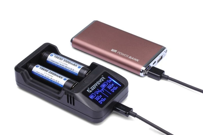 KeepPower L2 LCD-Ladegerät für Lithium-Ionen-Akkus