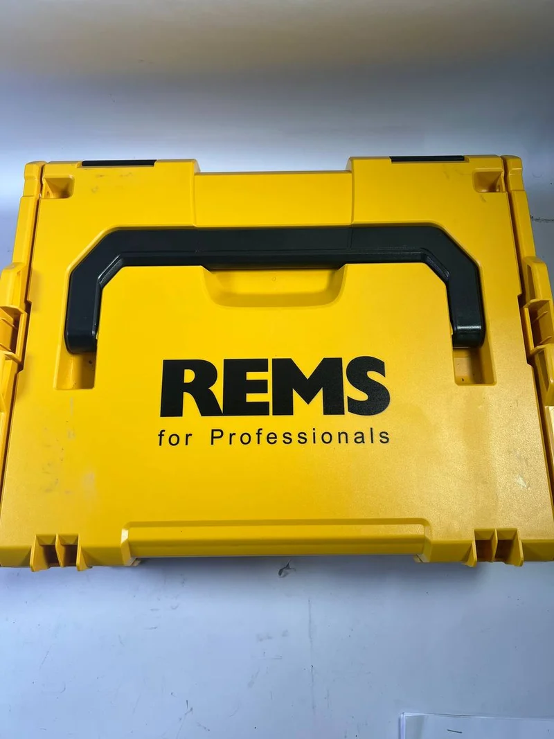 REMS Mini-Press ACC 22 V Akku Radialpresse mit Zwangsablauf in L-Boxx + 1 x 2,5 Ah Akku + Ladegerät ( 578014 R220 ) - Leicht Gebraucht