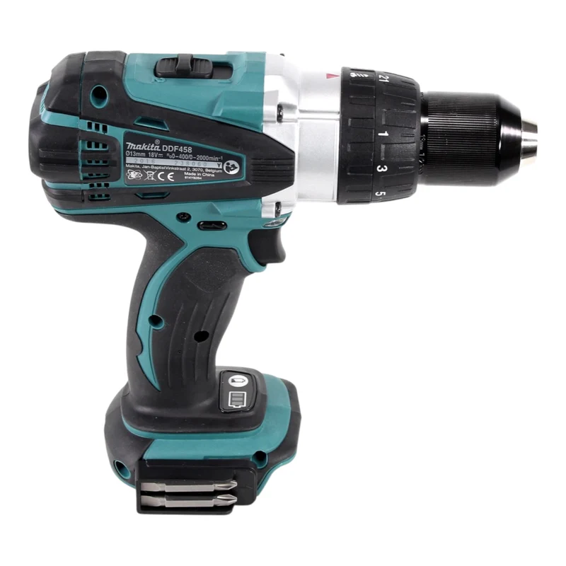 Makita DDF 458 Z Akku Bohrschrauber 18 V 91 Nm + 102 tlg. Bit Bohrer Set - ohne Akku, ohne Ladegerät