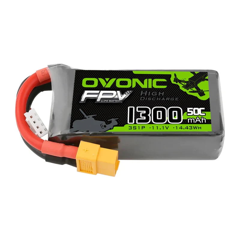 Ovonic FPV 3S 1300mAh 50C 11,1V XT60 LiPo Akku