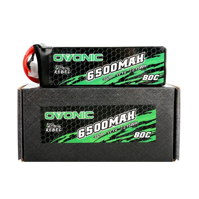 Ovonic Rebel 3S 6500mAh 11,1 80C EC5 LiPo Akku (2 Stück)
