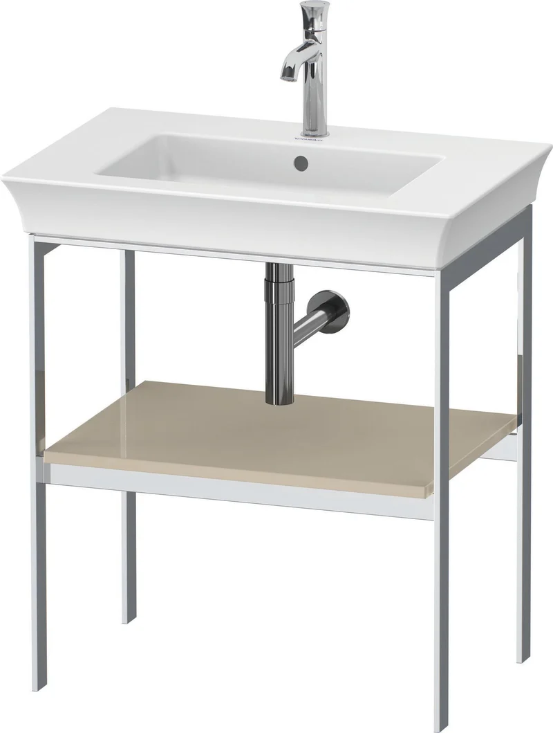 DURAVIT Metallkonsole bodenst. White Tulip 760x684x450mm, Hochglanz