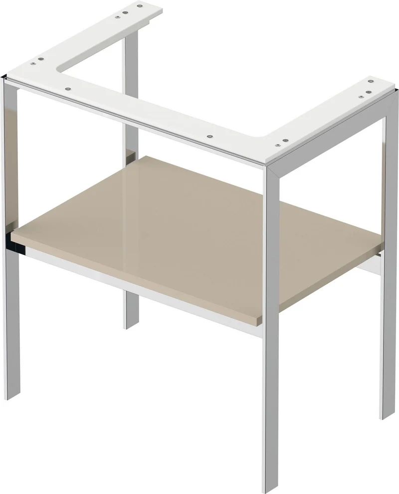 DURAVIT Metallkonsole bodenst. White Tulip 760x684x450mm, Hochglanz