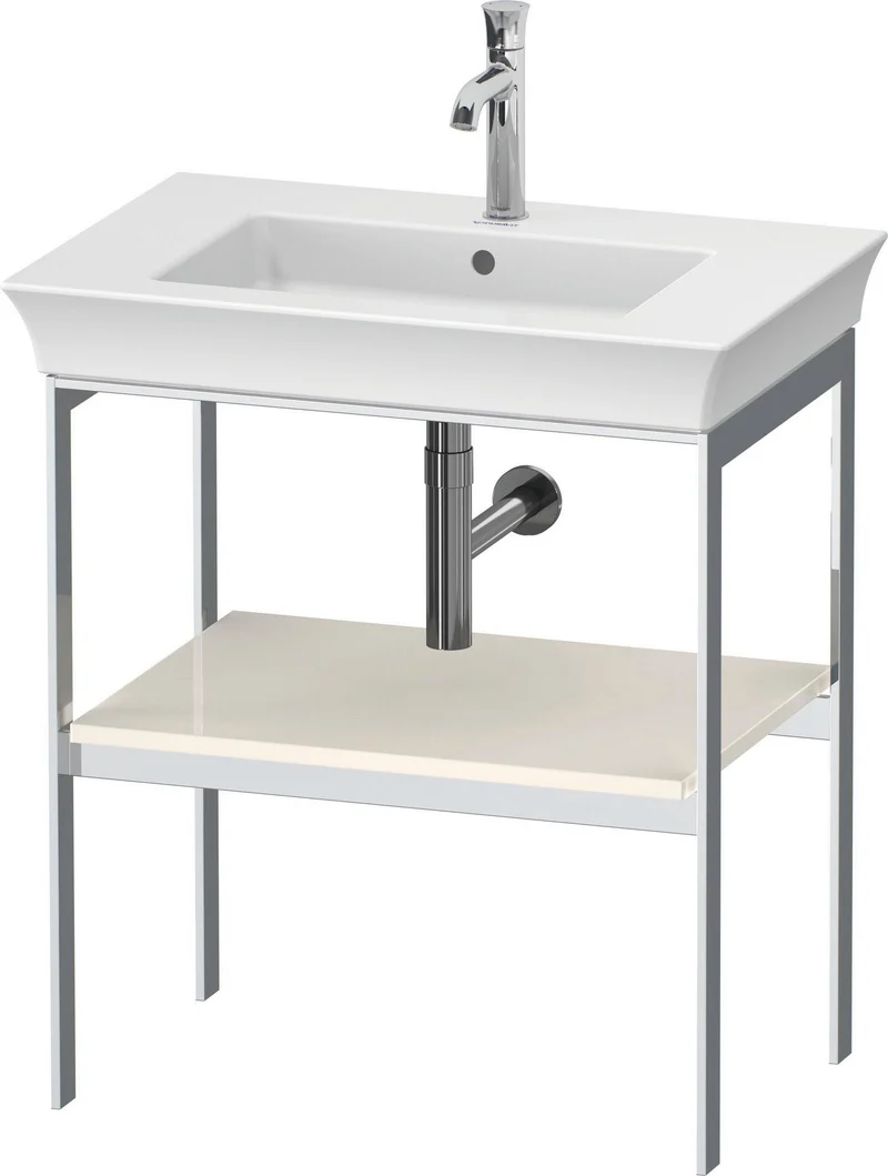 DURAVIT Metallkonsole bodenst. White Tulip 760x684x450mm, Hochglanz
