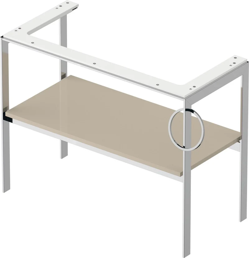 DURAVIT Metallkonsole bodenst. White Tulip 760x984x450,HH Hochglanz
