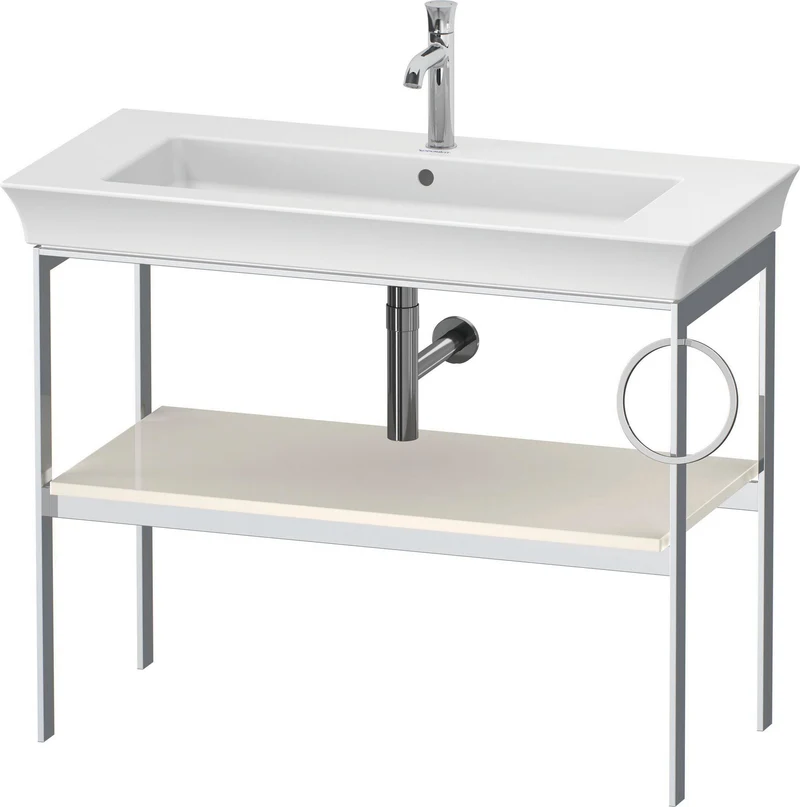 DURAVIT Metallkonsole bodenst. White Tulip 760x984x450,HH Hochglanz