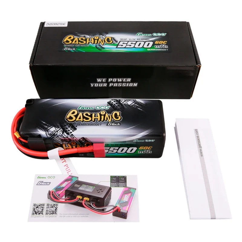 Gens Ace G-Tech 3S 5500mAh 11,1V 3S1P 60C Hardcase T-Stecker