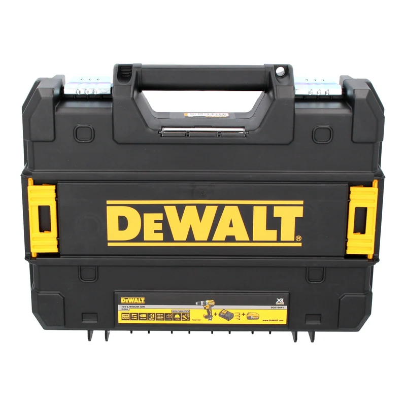 DeWalt DCD 796 D2T Akku Schlagbohrschrauber 18 V 70 Nm Brushless + 2x Akkus 2,0 Ah + Ladegerät + TSTAK