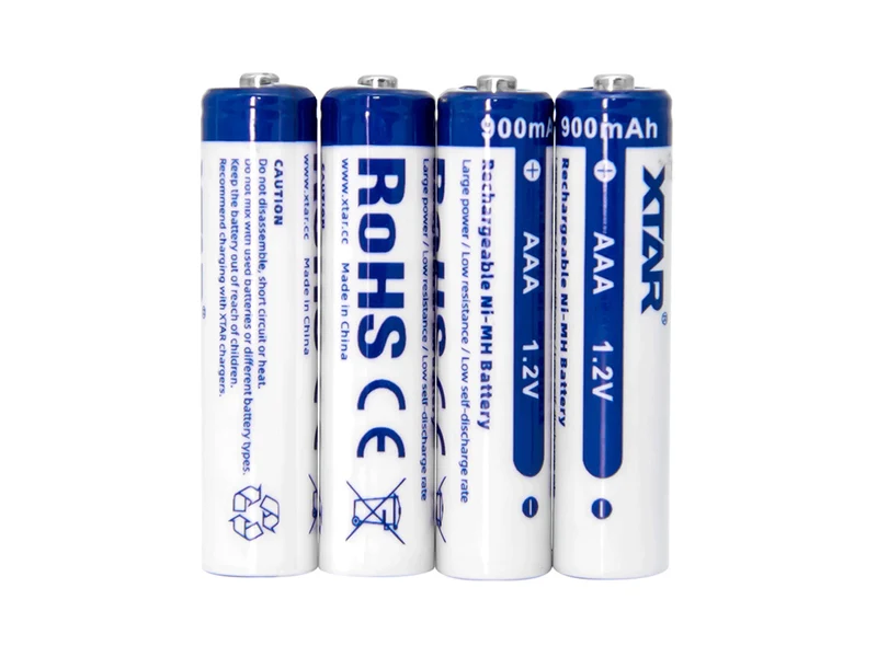 XTAR AAA R03 NIMH Akku 900mAh 1,2V mit Aufbewahrungsbox (4 Stuck)