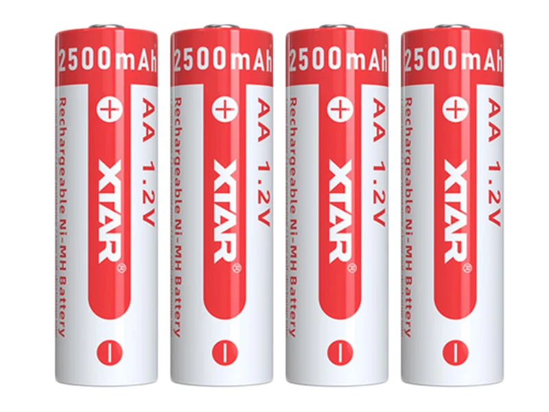 XTAR AA Mignon LR6 NIMH Akku 2500mAh 1,2V (Wiederaufladbar) (4 Stuck)