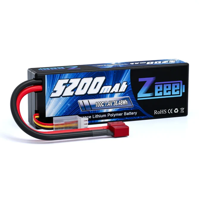 Zeee 2S 5200mAh 7,4V 100C Hardcase Deans LiPo Akku