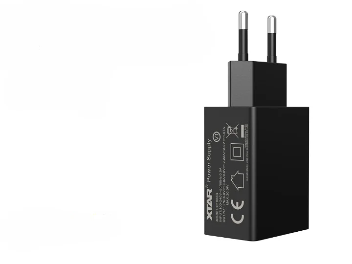 Xtar USB-C-Netzteil: XTAR PD20W: 5V⎓3A / 9V⎓2,22A / 12V⎓1,67A 20W
