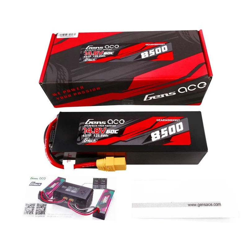 Gens Ace G-Tech 4S 8500mAh 14,8V 60C 4S1P Lipo XT90