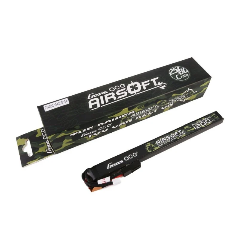 Gens Ace 3S 1200mAh 3S1P 25C 11,1V Airsoft Mini-Tamiya
