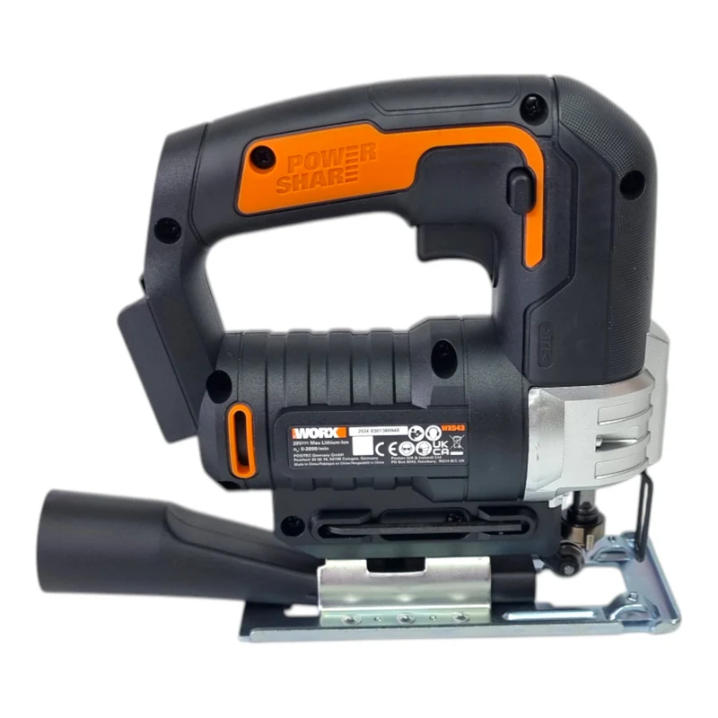 Worx WX543.9 Akku Stichsäge 20 V Solo - ohne Akku, ohne Ladegerät