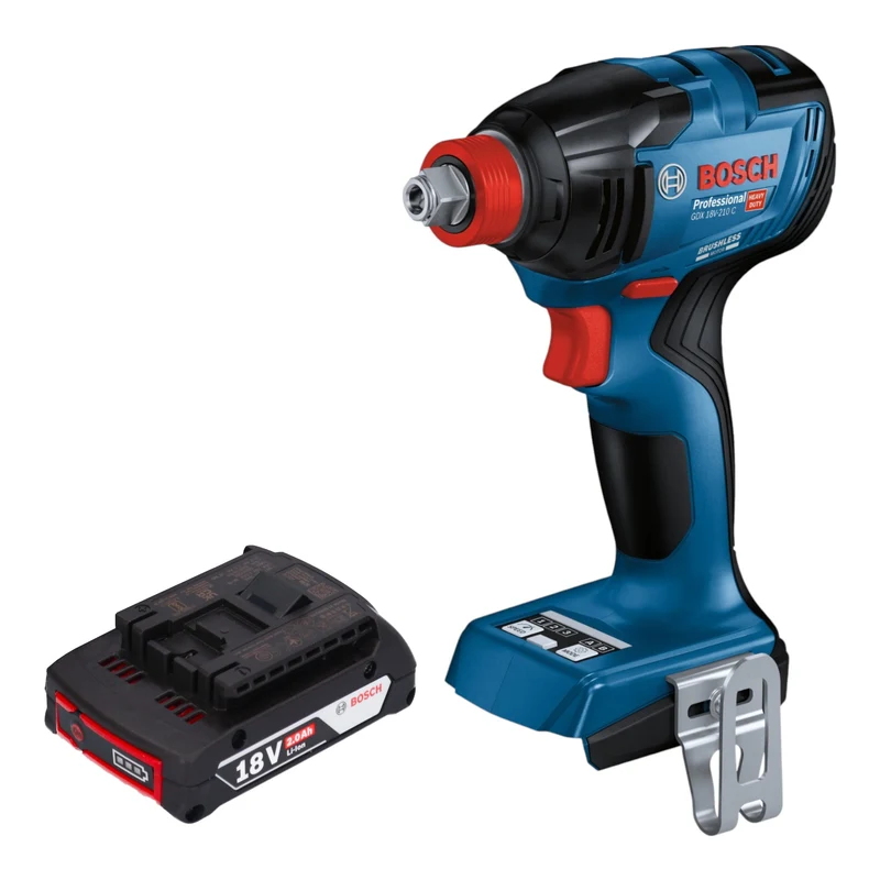 Bosch GDX 18V-210 C Professional Akku Drehschlagschrauber 18 V 210 Nm Brushless + 1x Akku 2,0 Ah - ohne Ladegerät