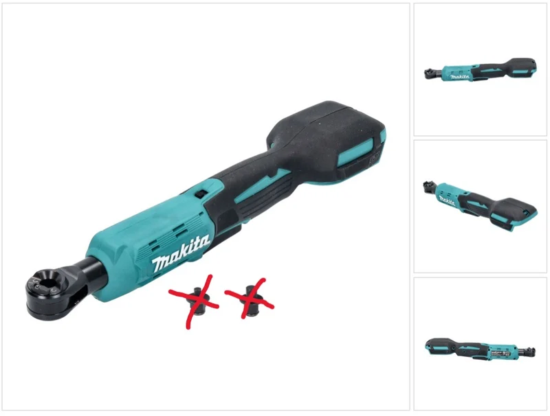 Makita DWR 180 Z Akku Ratschenschrauber 18 V 47,5 Nm 1/4" 3/8" Solo - Unvollständig