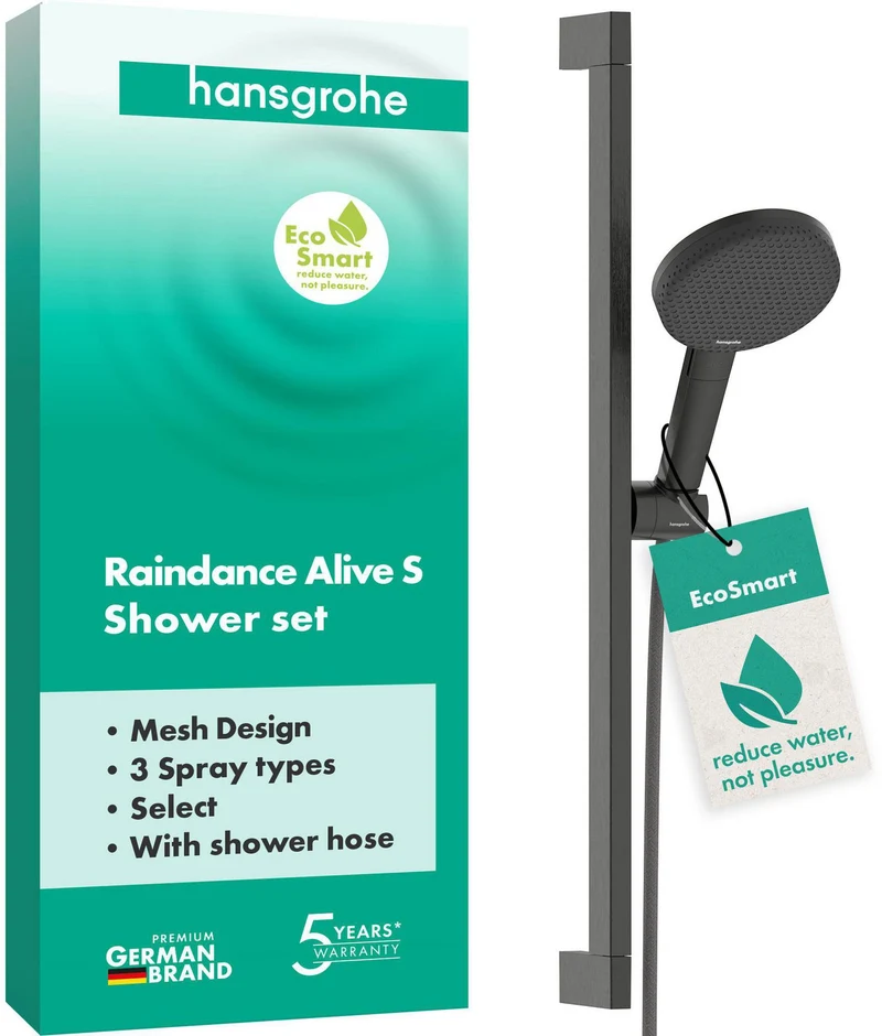 HANSGROHE Brauseset Raindance Alive Select S 125 3jet EcoSmart Unica 650mm