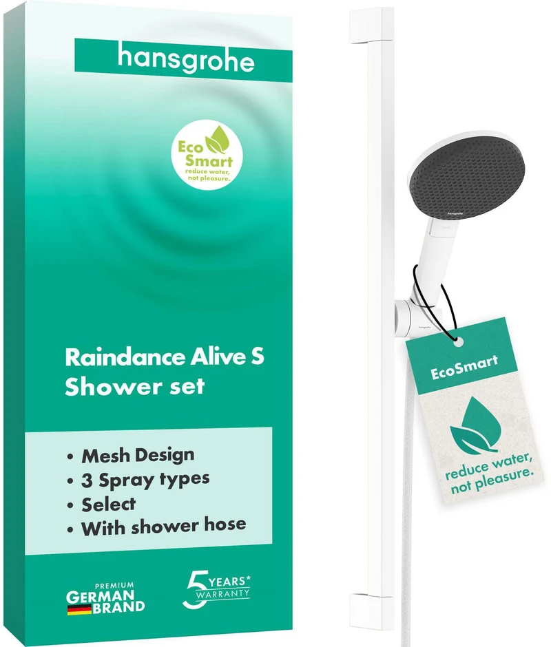 HANSGROHE Brauseset Raindance Alive Select S 125 3jet EcoSmart Unica 650mm
