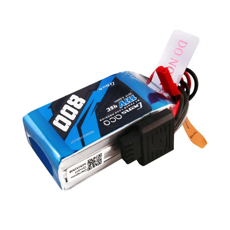 Gens Ace G-Tech 3S 800mAh 11,1V 45C 3S1P Lipo-Akku JST