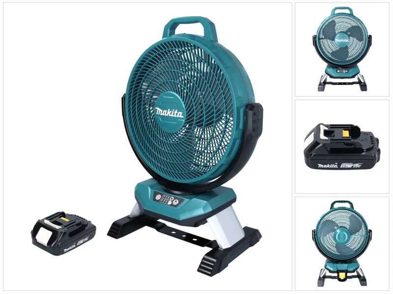 Makita DCF 301 A1 Akku Ventilator Lüfter 18 V 33 cm + 1x Akku 2,0 Ah - ohne Ladegerät