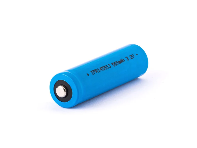 Cottcell IFR 14500J AA - 500mAh 3,2V LiFePo4 Akku (Button Top) ungeschützt