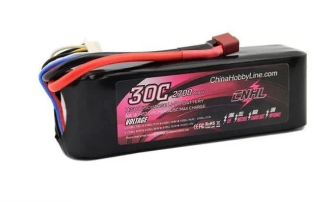 CNHL 6S 2700mAh 22,2V 30C T/Dean Lipo Akku