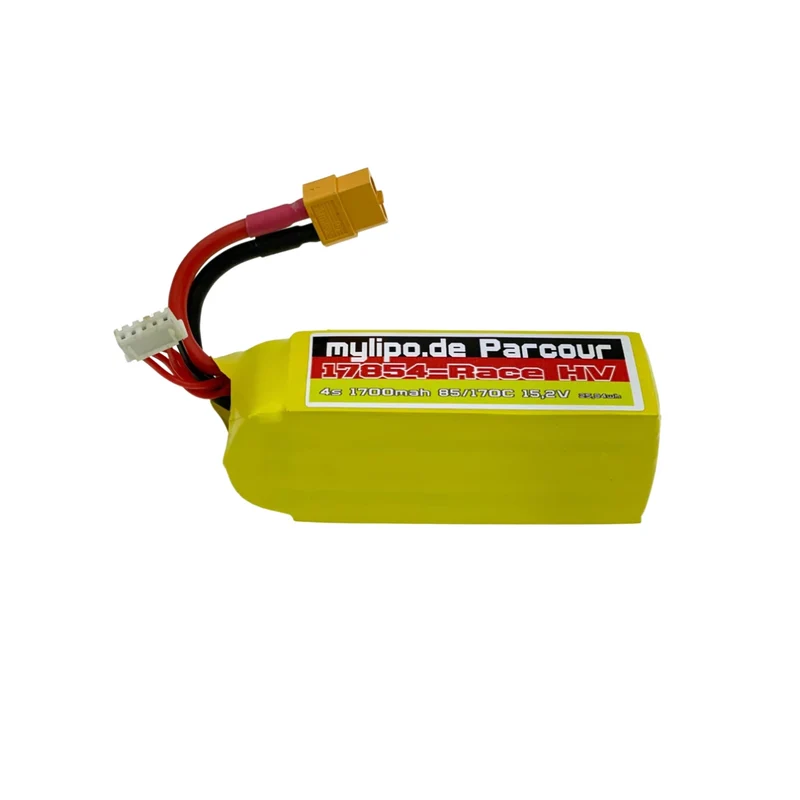 Mylipo 1700mAh 15,2V 4S HV 85C FPV Parcour XT60