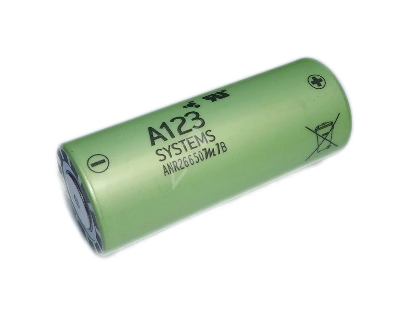 Lithium Werks ANR26650M1B 2500mAh 3,3V LiFePo4 Akku + Lötfahnen Z