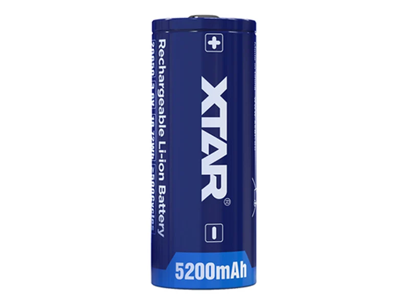 XTAR 26650 - 5200mAh, 3,6V - 3,7V Li-Ion-Akku PCB geschützt