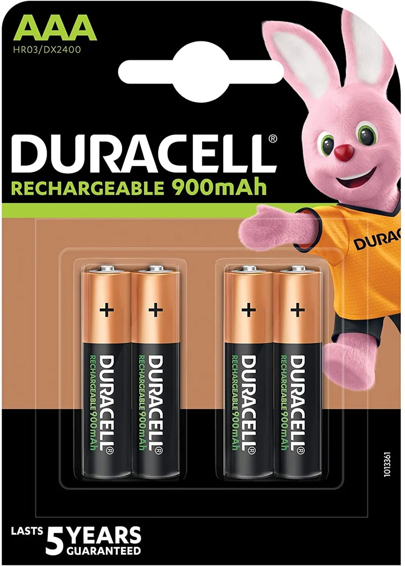 Duracell Rechargeable NiMH 900mAh AAA HR3 1,2V - 4 Stück