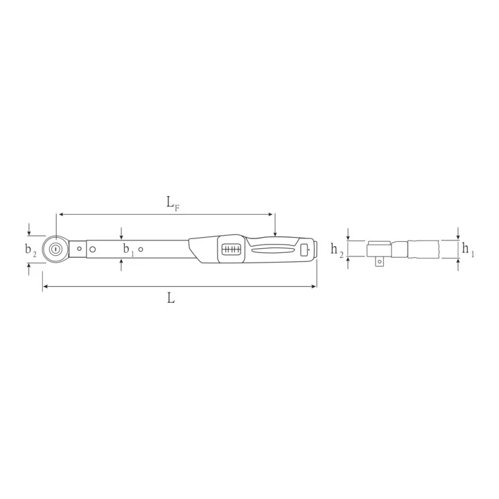 STAHLWILLE Drehmomentschlüssel 730NR/40FK 3/4 ″ 80 - 400 Nm ( 4000826541 )