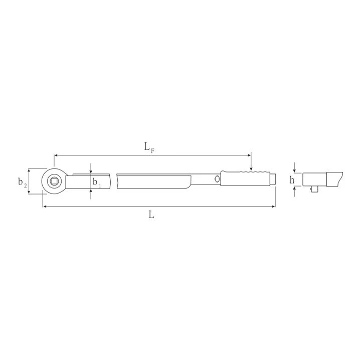 STAHLWILLE Drehmomentschlüssel 721NF/100 3/4 ″ 200 - 1000 Nm ( 4000826512 )