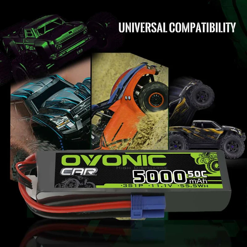Ovonic 3S 5000mAh 50C 11,1V LiPo EC5 (2 St.)