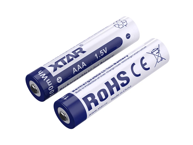 XTAR AAA 1,5V 1100mWh (ca. 700mAh) LI-Ion Akku mit Aufbewahrungsbox (4 Stück)