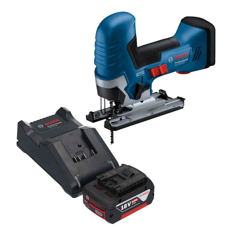 Bosch GST 18V-125 S Professional Akku Stichsäge 18 V 125 mm Brushless + 1x Akku 5,0 Ah + Ladegerät