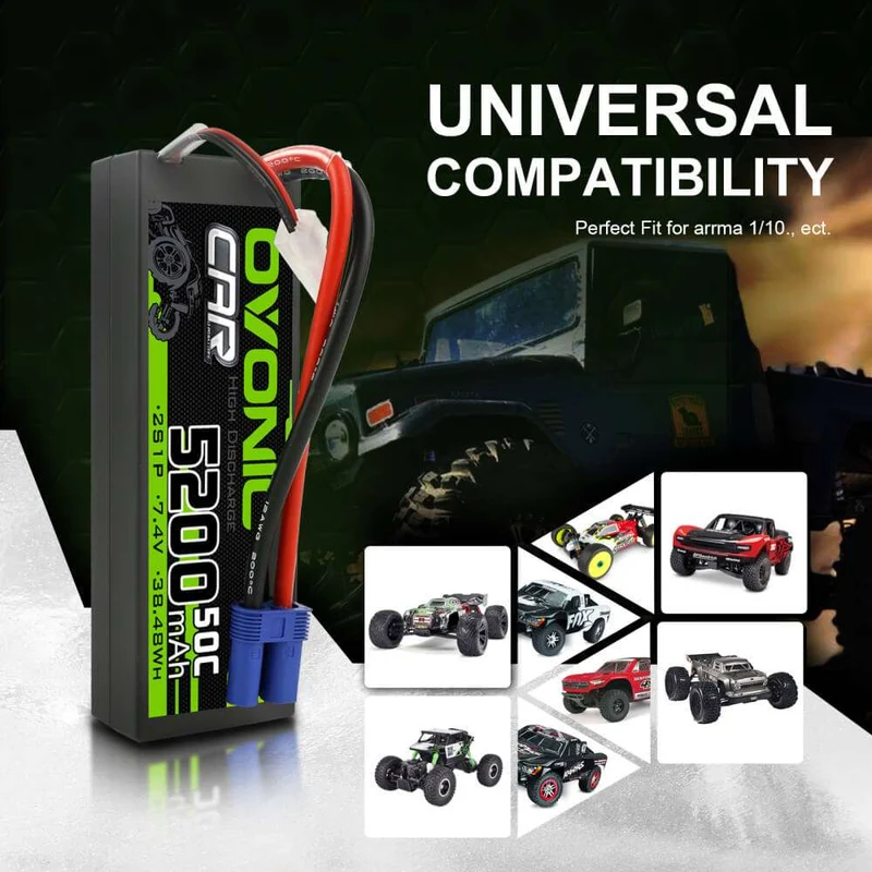 Ovonic 2S 5200mAh 50C 7,4V Hardcase EC5