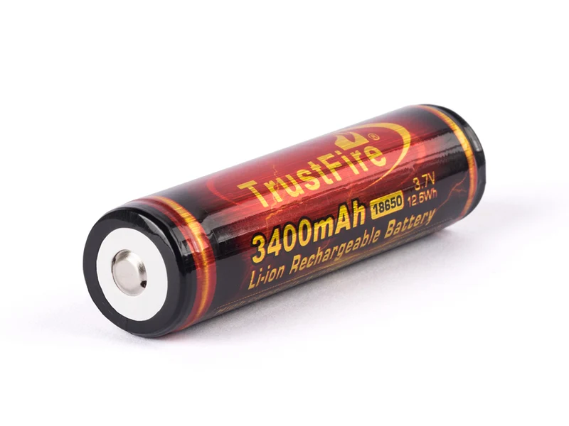 Trustfire 18650 3400mAh 3,6V - 3,7V PCB geschützter Li-Ionen-Akku (Flame)