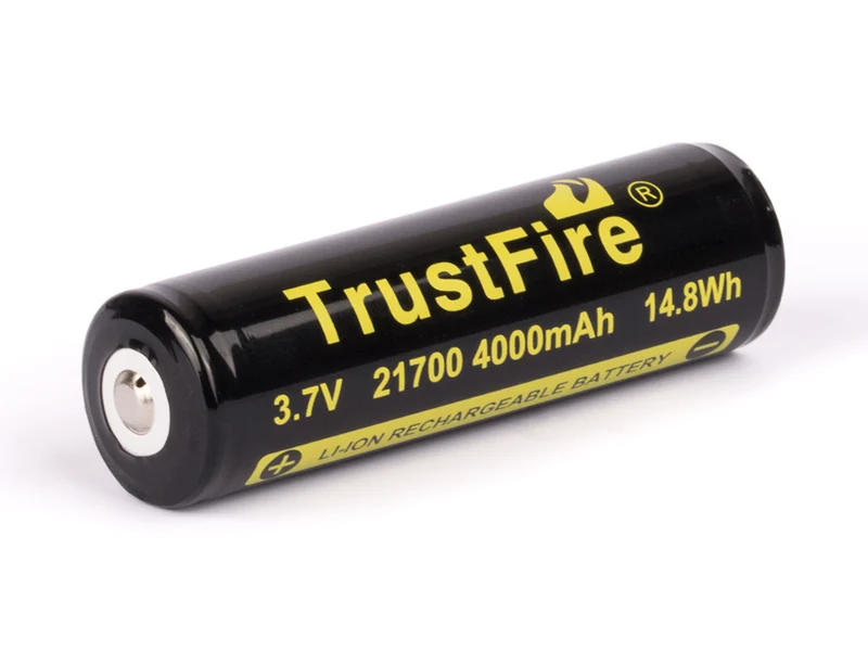 Trustfire 21700 4000mAh 3,6V - 3,7V PCB geschützter Li-Ionen-Akku