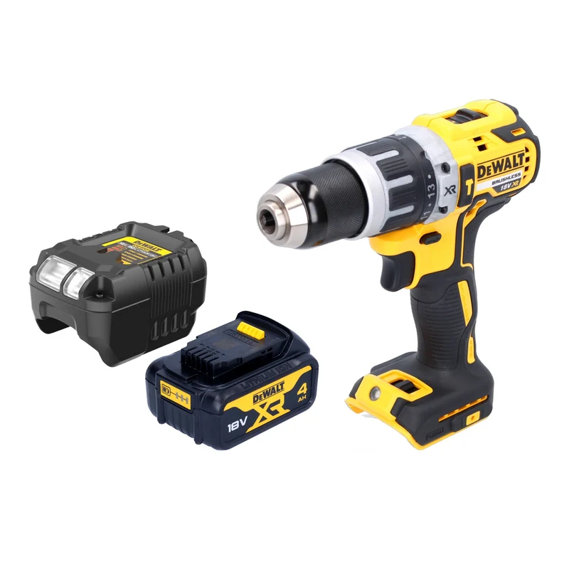DeWalt DCD 796 M1 Akku Schlagbohrschrauber 18 V 70 Nm Brushless + 1x Akku 4,0 Ah + Ladegerät