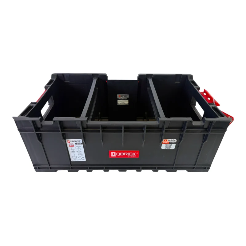 Qbrick System ONE Box 1.0 Plus Stapelbehälter 576 x 359 x 237 mm 35 l stapelbar ( alte Version ) + Trennwände