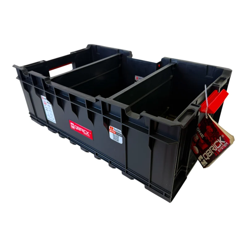 Qbrick System ONE Box 1.0 Plus Stapelbehälter 576 x 359 x 237 mm 35 l stapelbar ( alte Version ) + Trennwände
